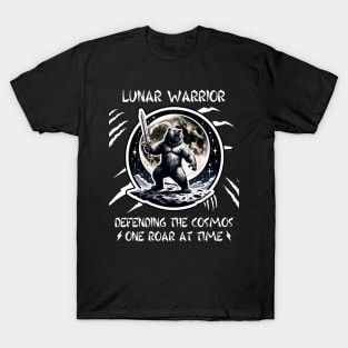 Viking Lunar Warrior Bear With a Sword T-Shirt